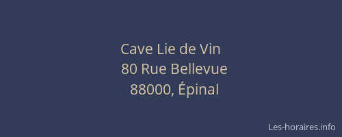 Cave Lie de Vin