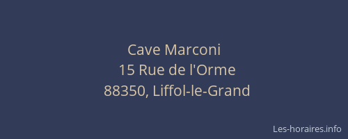 Cave Marconi