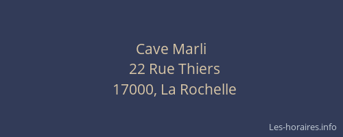 Cave Marli