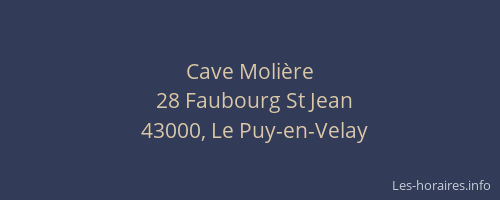 Cave Molière
