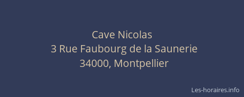 Cave Nicolas