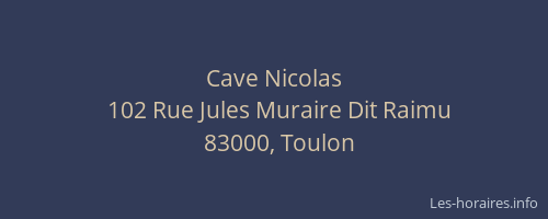 Cave Nicolas