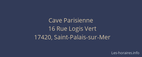 Cave Parisienne