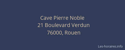 Cave Pierre Noble