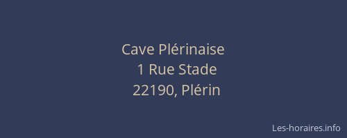 Cave Plérinaise