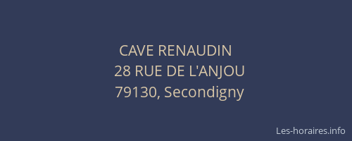 CAVE RENAUDIN