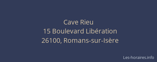 Cave Rieu