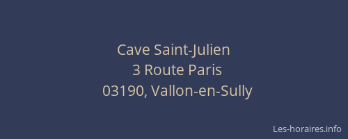 Cave Saint-Julien
