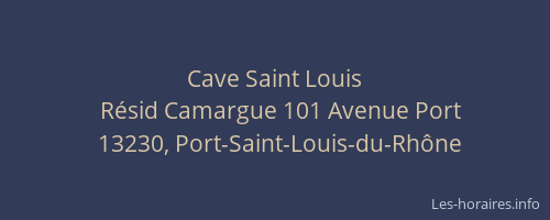 Cave Saint Louis