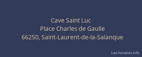 Cave Saint Luc