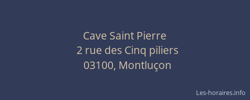 Cave Saint Pierre