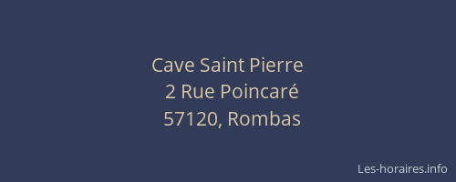 Cave Saint Pierre