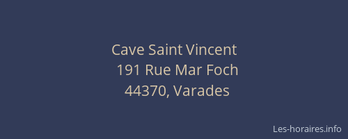 Cave Saint Vincent