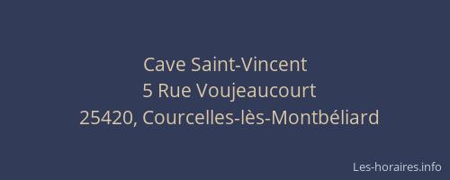 Cave Saint-Vincent