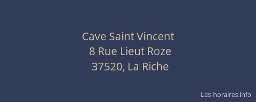 Cave Saint Vincent