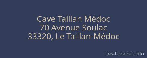 Cave Taillan Médoc