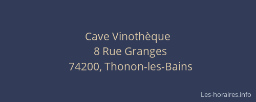 Cave Vinothèque