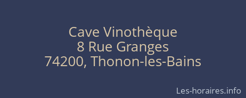 Cave Vinothèque