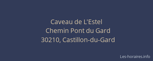 Caveau de L'Estel