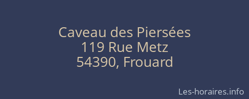 Caveau des Piersées