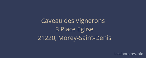 Caveau des Vignerons