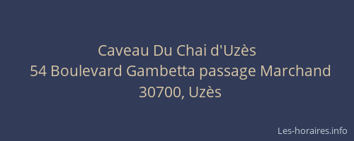 Caveau Du Chai d'Uzès