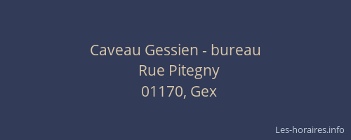 Caveau Gessien - bureau