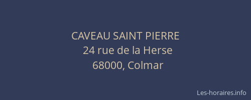 CAVEAU SAINT PIERRE