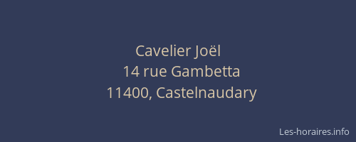 Cavelier Joël