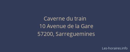 Caverne du train