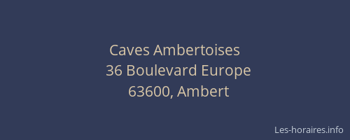 Caves Ambertoises