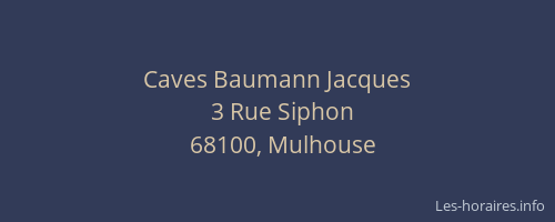 Caves Baumann Jacques