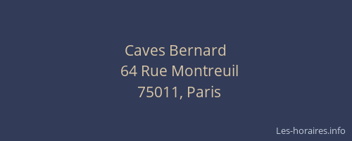 Caves Bernard