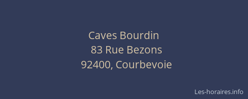 Caves Bourdin
