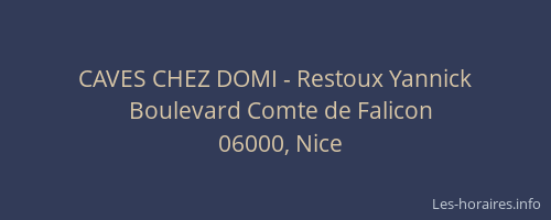 CAVES CHEZ DOMI - Restoux Yannick