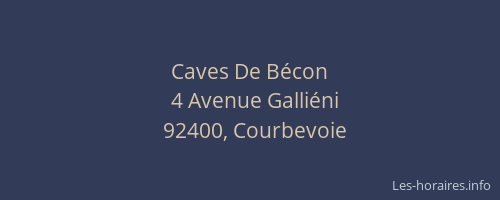 Caves De Bécon