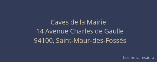 Caves de la Mairie