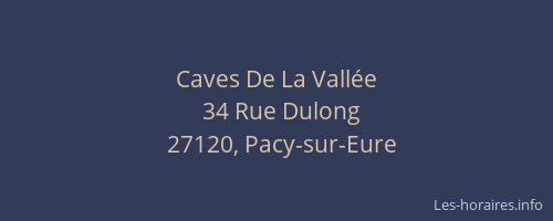 Caves De La Vall&eacute;e