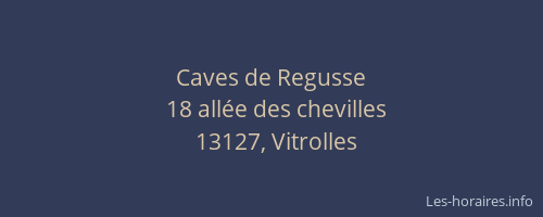 Caves de Regusse