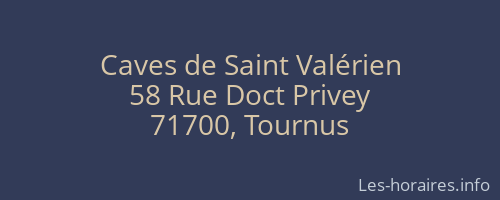 Caves de Saint Valérien