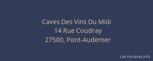 Caves Des Vins Du Midi
