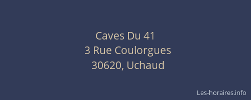 Caves Du 41