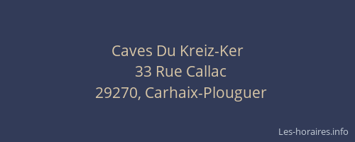 Caves Du Kreiz-Ker