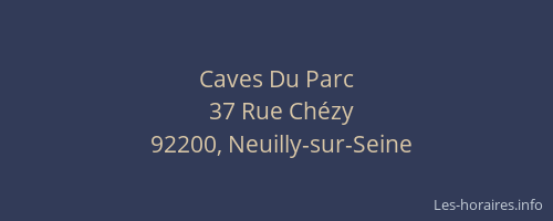 Caves Du Parc
