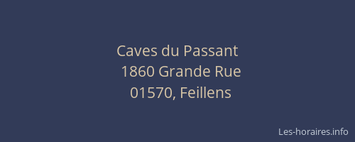 Caves du Passant