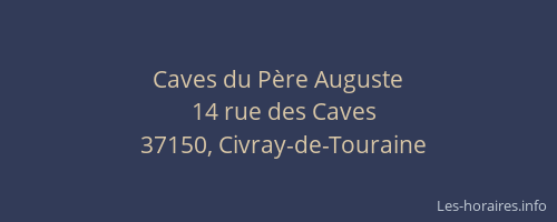 Caves du P&egrave;re Auguste