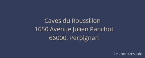 Caves du Roussillon