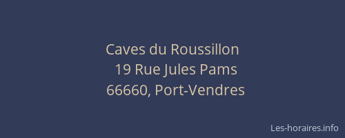 Caves du Roussillon