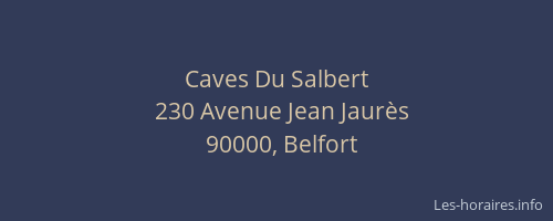 Caves Du Salbert