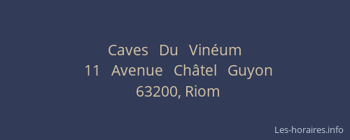 Caves   Du   Vin&eacute;um